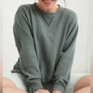 Aerie waffle sweatshirt